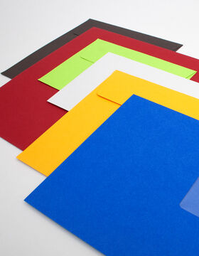 Enveloppes multicolores Neuser Format C6 - 162 x 114 mm Fermeture adhésive 25 Umschläge 29-Rot 