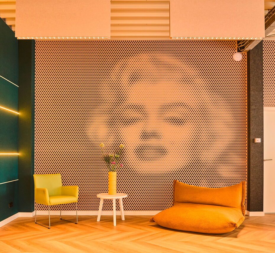 Akustipano Akustikplatten Marilyn Monroe Punktraster